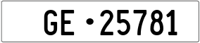 Trailer License Plate